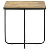 Elyna - Square Stone Top Accent Side Table - Beige