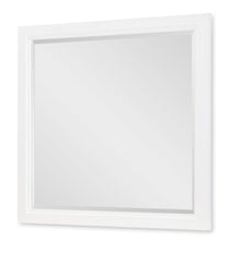  Horizons - Beveled Mirror - Pure White / Natural Oak