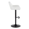 Daniella - Adjustable Barstool With Swivel - Black Metal (Set of 2)