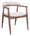 Goka - Dining Chair - Beige & Walnut