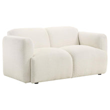  Dorset - Fabric Upholstered Round Track Arm Loveseat