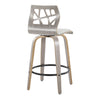 Folia - 26" Fixed-height Counter Stool (Set of 2) - Gray