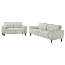  Deerhurst - Upholstered Tufted Track Arm Sofa Set