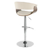 Vintage Mod - Adjustable Barstool (Set of 2) - Chrome Base