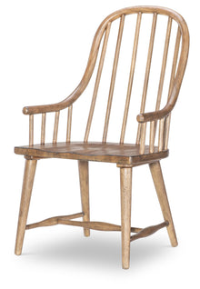  Vintage Market - Windsor Arm Chair (Set of 2) - Barnwood Oak