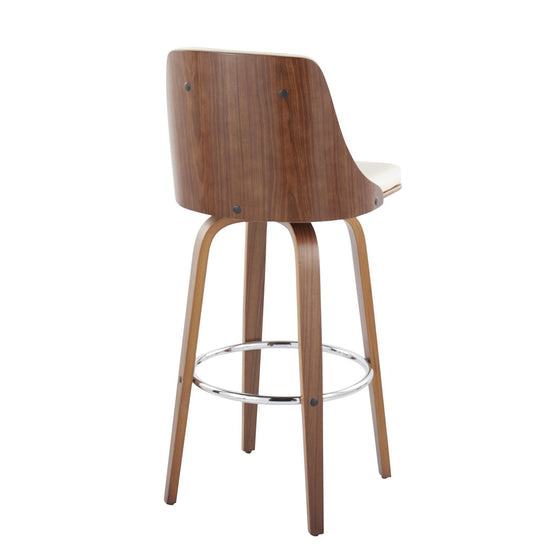 Gianna - 30" Fixed-height Barstool (Set of 2) - White