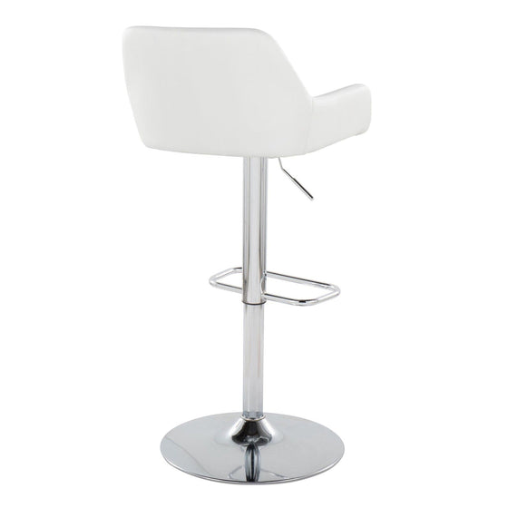 Daniella - Adjustable Barstool (Set of 2) - Chrome Base