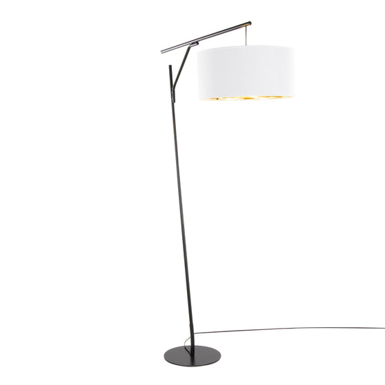 Daniella - Salon 70" Floor Lamp - Black Metal