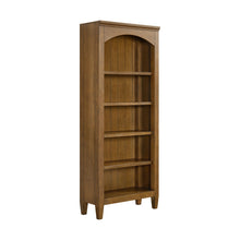 Portico - Open Bookcase - Brown Oak