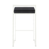 Fuji - Stackable Counter Stool - White Base (Set of 2)