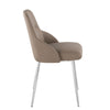 York - Upholstered Chair (Set of 2) - Chrome Metal Legs