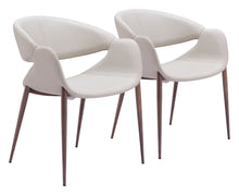  Limay - Dining Chair (Set of 2) - Beige / Walnut