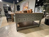 Vintage Market - Kitchen Island 6 Drawer With Casters