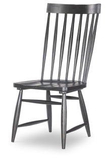 Vintage Market - Windsor Side Chair With Tapered Spindles (Set of 2) - Kettle Black