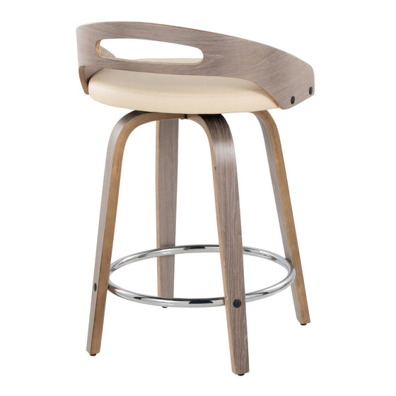Cassis - 24" Fixed-height Counter Stool (Set of 2) - Cream