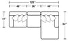 Como - Italian Leather Match Reclining Sectional
