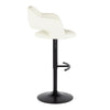 Margarite - Adjustable Barstool With Swivel - Black Metal (Set of 2)