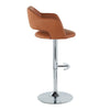 Margarite - Ajustable Barstool With Swivel - Chrome Metal (Set of 2)