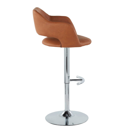 Margarite - Ajustable Barstool With Swivel - Chrome Metal (Set of 2)