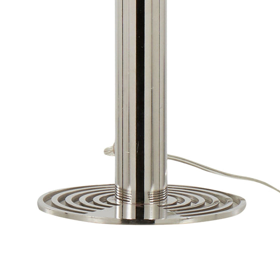 Master - 29" Metal Table Lamp - Polished Nickel And White Linen Shade from Grandview Gallery (Set of 2)