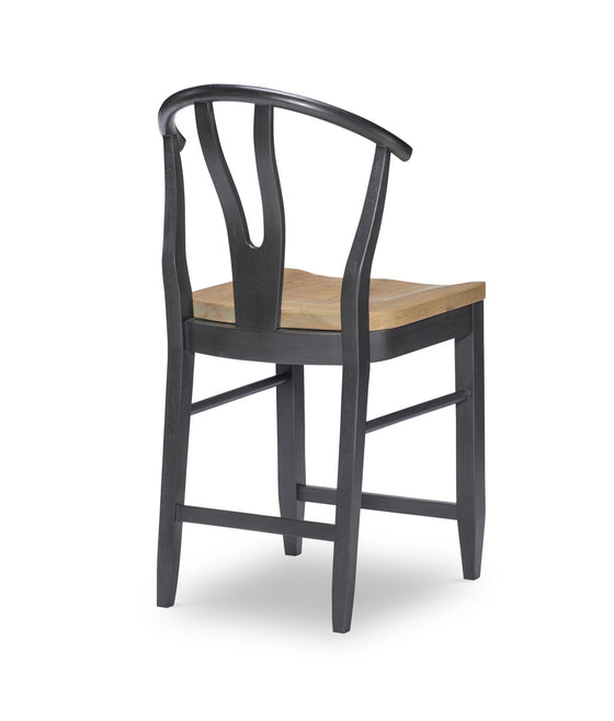 Franklin - Wishbone Back Counter Height Chair (Set of 2) - Harvest Oak