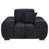 Octavia - Fabric Upholstered Track Arm Accent Chair