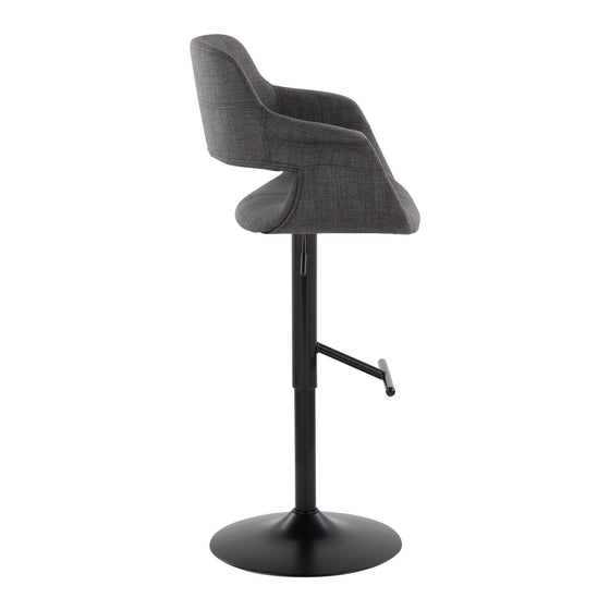 Vintage Flair - Adjustable Barstool (Set of 2) - Black