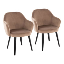  Buena - Dining Chair (Set of 2) - Black Wood Legs