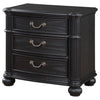 Celina - 3-Drawer Nightstand - Black
