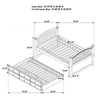 Norwood - 3-Drawer Twin Bed With Captains Trundle - Chestnut