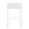 Fuji - Stackable Counter Stool - White Base (Set of 2)