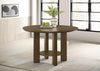 Ottowa - 47" Round Wood Dining Table With Shelf - Brown
