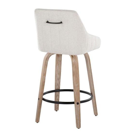 Hannah - 26" Fixed-Height Counter Stool With Swivel (Set of 2)