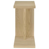 Clower - Engineered Wood C-Shaped Sofa Side Table