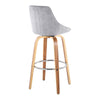 Diana - 30" Fixed-Height Barstool (Set of 2) - Light Brown Legs