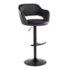 Margarite - Adjustable Barstool With Swivel - Black Metal (Set of 2)