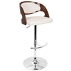 Pino - Adjustable Barstool With Swivel - Cherry Wood