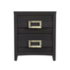 Tobias - 2-Drawer Nightstand With USB - Black