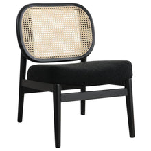  Rayo - Rattan Cane Back Accent Chair With Padded Seat