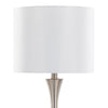 Lenuxe - 25" Metal Table Lamp With USB (Set of 2) - White