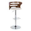 Cosi - Adjustable Barstool With Swivel - Chrome Metal Base (Set of 2)
