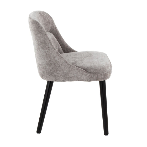 Rina - Dining Chair - Black Wood (Set of 2)