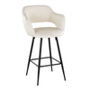 Margarite - 26" Fixed-Height Counter Stool - Black Metal (Set of 2)