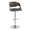 Pino - Adjustable Barstool With Swivel - Cherry Wood