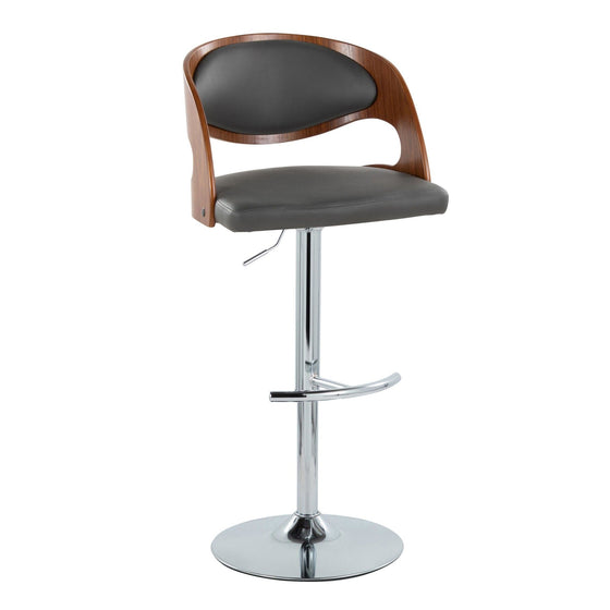 Pino - Adjustable Barstool With Swivel - Cherry Wood