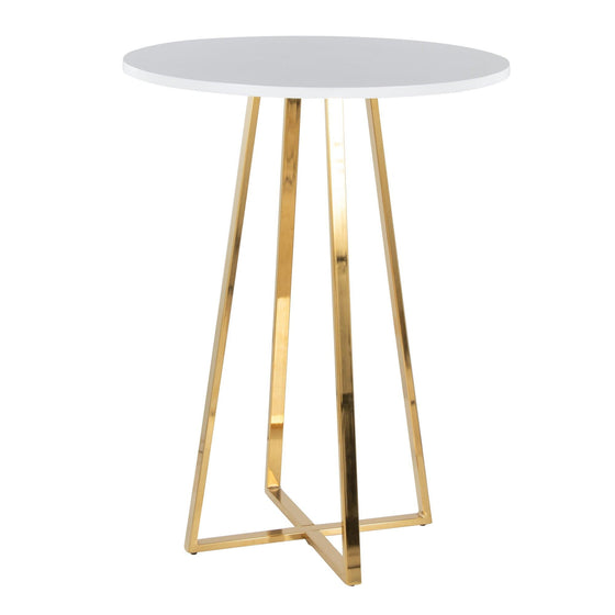 Cosmo - Counter Table - Gold Metal