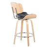 Lombardi - 26" Fixed-Height Counter Stool (Set of 2) - Natural Base
