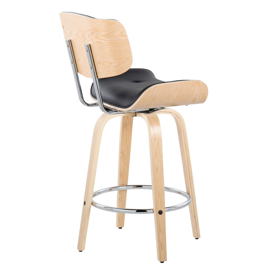 Lombardi - 26" Fixed-Height Counter Stool (Set of 2) - Natural Base