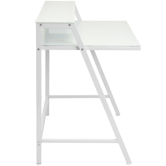 2-Tier - Desk - White