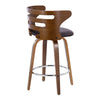 Cosi - 26" Fixed-Height Counter Stool (Set of 2) - Walnut Backrest